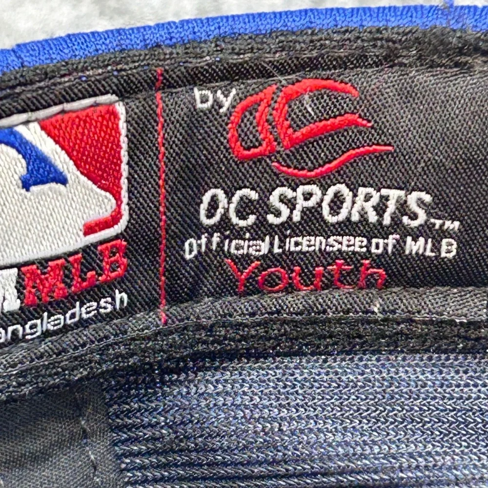 Texas Rangers Logo Youth Blue OC Sports MLB Baseball Hat Adjustable Strap OSFM